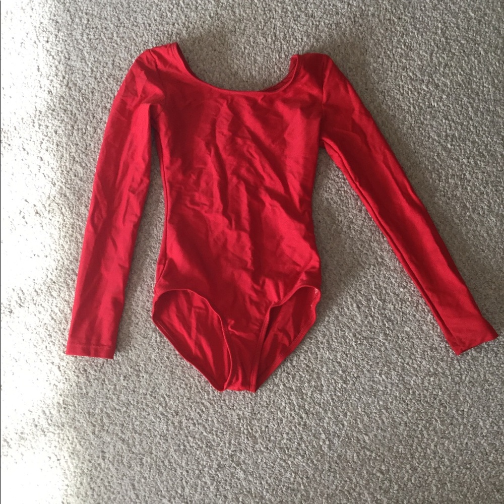 Red leotard